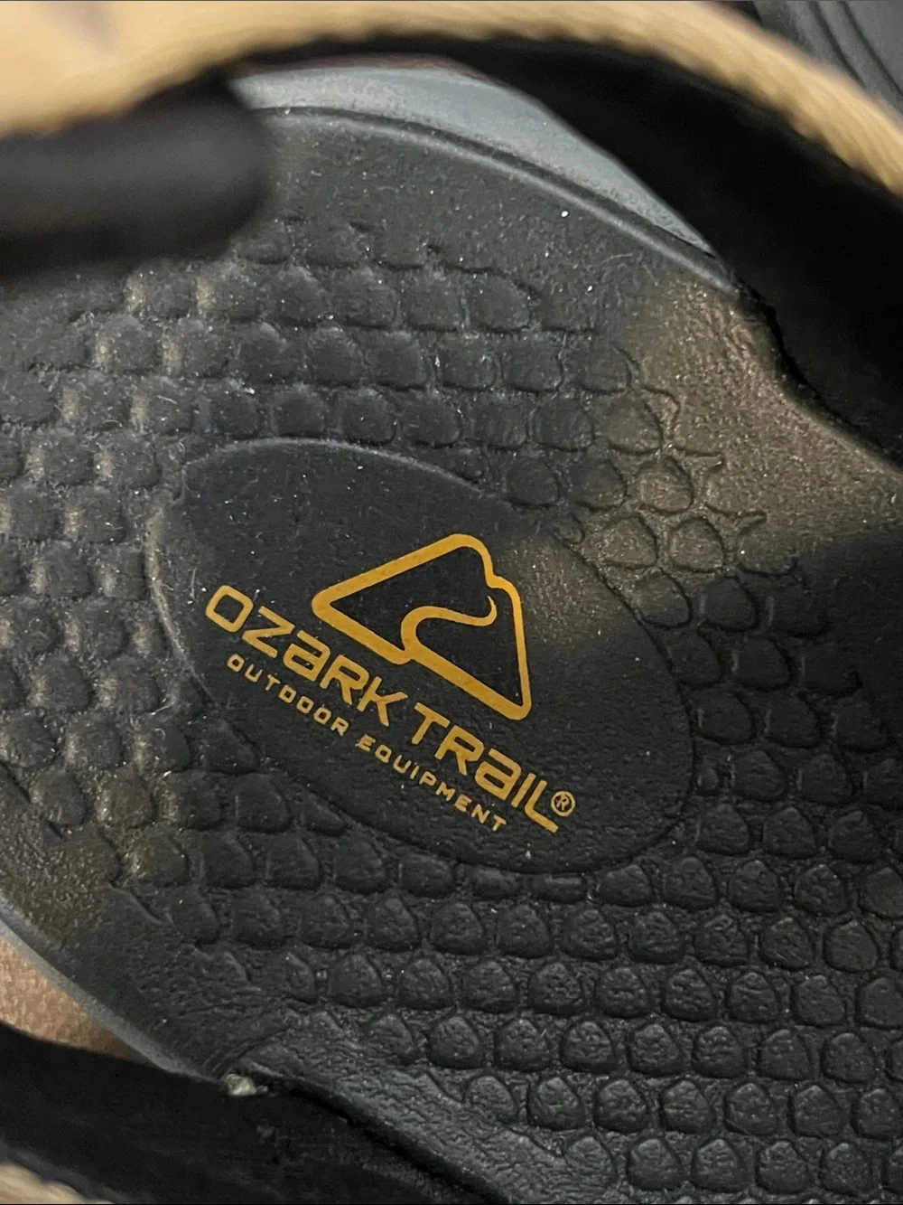 Ozark Trail Black and Tan Men's Outdoor Sport Sandals